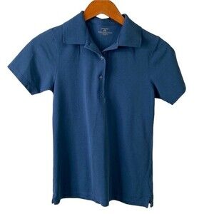 Patagonia Teal Golf Polo Shirt Short Sleeves Textured Organic Cotton Blend Logo